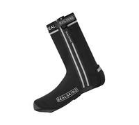 SEALSKINZ Barsham, soprascarpe da Ciclismo a Suola Aperta, Unisex, per Tutte Le Condizioni atmosferiche, con LED, Nero, S