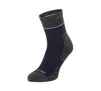 Sealskinz Bircham, calzini impermeabili per tutte le stagioni Morston-Solo Quickdry, alla caviglia, blu navy, grigio screziato e bianco panna, L