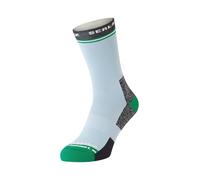 SEALSKINZ Blister Mid Length Running Sock Blofield-Calze da Corsa Anti-vesciche, Lunghezza Media, Blu, M Unisex-Adulto
