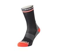 SEALSKINZ Blister Mid Length Running Sock Blofield-Calze da Corsa Anti-vesciche, Lunghezza Media, Nero, S Unisex-Adulto