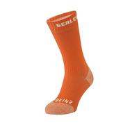 SEALSKINZ Briston - Calzini impermeabili per tutte le condizioni atmosferiche con Hydrostop, colore arancione, taglia XL, Arancione, XL