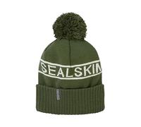 Sealskinz Heacham, Berretto iconico con Pompon, Impermeabile, per Il Clima Freddo, Verde Oliva