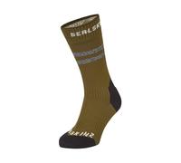 SEALSKINZ Runton - Calze impermeabili per il freddo, lunghezza media, con Hydrostop, colore verde oliva, taglia L, Oliva, L