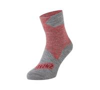 Sealskinz Walking Thin Ankle, Calzini Uomo, Rosso/Grigio Marl, L