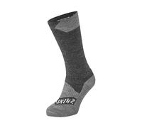 Sealskinz Walking Thin Mid Calcetines, Hombre, Negro/Gris Marl, L