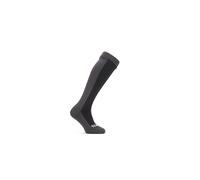 SEALSKINZ Worstead Waterproof Cold Weather Knee Length Sock Black/Grey Unisex Sock Medium
