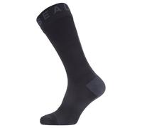 Sealskinz Calcetines impermeables para todo tipo de clima con puño Hydrostop., Unisex, Calcetines, 11100063010140, negro/gris, XL