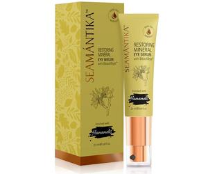 SEAMANTIKA - Siero Contorno Occhi Minerale con Amamelide - Riduce Occhiaie e Borse - Adatto a Tutti i Tipi di Pelle - Senza Parabeni, Solfati, Oli Minerali - 25 ml
