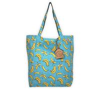 Seamar Borsa Mare Okoa Fashion Stampata 100% Cotone Borsa Spiaggia Grande misura 50x40x15cm Shopper Mare (Stampa-Banane)