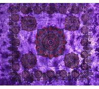 Seamar Copritutto Grande Lacy 210x240 cm Telo Mare Telo Arredo Copri Divano 100% Cotone (Viola)