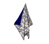 Kikoy con Pon Pon Telo Mare Doppio - Pareo 90x160cm 100% Cotone Fronte 100% Spugna di Poliestere Retro Telo Mare Pareo (Cocomero e Palme)