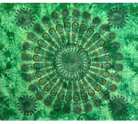 Seamar - Linea Oro Telo Copritutto Grande Pankhee 100% Cotone Indiano Stampato 210x240 cm (Lime)