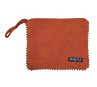 Seamar Pochette Marisol in Spugna Velour 80% Cotone 20% Poliestere con Zip Borsetta da Spiaggia (Arancione)