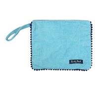 Seamar Pochette Marisol in Spugna Velour 80% Cotone 20% Poliestere con Zip Borsetta da Spiaggia (Azzurro)