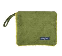 Seamar Pochette Marisol in Spugna Velour 80% Cotone 20% Poliestere con Zip Borsetta da Spiaggia (Verde Lime)