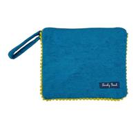 Seamar Pochette Marisol in Spugna Velour 80% Cotone 20% Poliestere con Zip Borsetta da Spiaggia (verde)