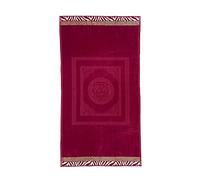 Seamar Telo Mare Pompei Blu Greca Oro Spugna 100% Cotone Asciugamano 90x160 cm Beach Towel (Bordeaux)