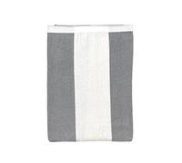 Seamar Telo Mare Rigato 90x165cm Telo in Spugna 100% Cotone Asciugamano Spiaggia Beach Towel (Grigio - Bianco)