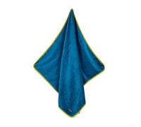 Seamar Telo Mare Tinta Unita con Pon Pon Spugna Velour 100% Cotone Asciugamano da Spiaggia Tinta Unita Misura 87x160 cm (Ottanio)