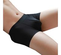 Seamless Boxer Uomo Traspirante Ice Silk (Black XXL)