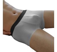 Seamless Boxer Uomo Traspirante Ice Silk (Silver L)
