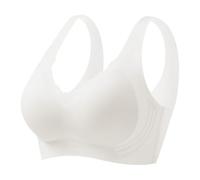 Seamless Bra Women's Ice Silk with Cold Feeling Thin Soft Hold Breathable Comfortable Solid Cup Underwear, Light Green, XXL(Light Grey,XL)