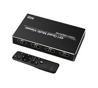 Seamless Multiview Splitter, 4k Screen Switcher, 4.33 Inches 4 in 1 Output with Stable Signal, Authentic Video System, Display Switcher with Compact Design, Video Tool for Production and Presentation