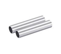 Seamless Straight Round Aluminum Tube, DIY Tool Tube 2 Pieces Length: 300mm (11.81in)(OD 75 x ID 65mm)