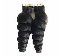 Seamless Tape in Hair Extensions, 40 pezzi nastro ondulato sciolto nelle estensioni dei capelli umani, estensioni dei capelli umani Remy reali al 100% nastro adesivo doppio lato senza cuciture nelle e