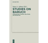 Sean A. Adams Studies on Baruch (Copertina rigida)
