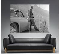 Sean Connery Vintage James Bond Arte locandina Grande Formato A0