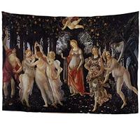 SEANATIVE Arazzo classico della serie Sandro Botticelli Primavera 1477-1484. Arazzo da appendere alla parete per camera da letto/soggiorno/studio L