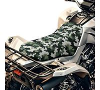 SEANATIVE Army Camo Pattern Moto Seat Cover ATV Imbottito Sedile Protector Moto Passeggero Sedile Cuscino Traspirante Imbottito Protezione Impermeabile 4 Ruote Accessori