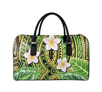 SEANATIVE Borsa da viaggio per il fine settimana per le donne Mens Duffle Totes PU Leather Bagagli Bag Grande Capacità Organizer Storage, Verde