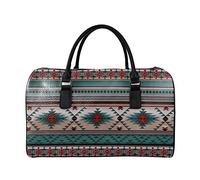 SEANATIVE Borsa da viaggio per il fine settimana per le donne Mens Duffle Totes PU Leather Bagagli Bag Grande Capacità Organizer Storage, Turchese