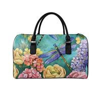SEANATIVE Borsa da viaggio per il fine settimana per le donne Mens Duffle Totes PU Leather Bagagli Bag Grande Capacità Organizer Storage, Azzurro