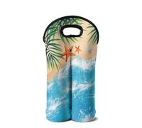 SEANATIVE Borsa da vino in neoprene porta bottiglie leggera per 2 bottiglie accessori per il vino, Spiaggia estiva., Organizer per borse