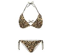 SEANATIVE Costume da bagno sexy da donna con scollo all'americana e triangolo, Leopard, L