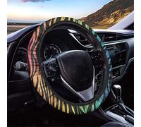 SEANATIVE Flessibile Stretch Universale Copertura Volante Auto Colorato Zebra Stampa Tessuto Liscio Accessori Interni