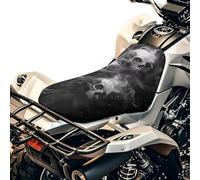SEANATIVE Fumo Skull Moto Seat Cover ATV Imbottito Sedile Protector Moto Passeggero Sedile Cuscino Traspirante Imbottito Protezione Impermeabile 4 Ruote Accessori