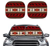 Seanative - Parasole etnico Navajo, tribale africano, per parabrezza auto, con design acchiappasogni