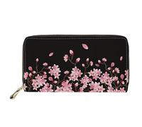 SEANATIVE Portafoglio da donna alla moda con cerniera in pelle PU pochette impermeabile porta carte di credito, Giallo Girasole Pittura, Taglia unica, Fermasoldi