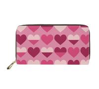 SEANATIVE Portafoglio da donna con blocco RFID, con chiusura a zip, pochette e portamonete, Cuore dolce, Taglia unica, Fermasoldi
