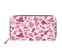 SEANATIVE Portafoglio in pelle per donne e ragazze, grande borsa da viaggio con cerniera, portamonete, porta carte, Simpatico fungo., Taglia unica, Fermasoldi