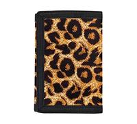 SEANATIVE Portafoglio per ragazzi bambini viaggio sport RFID blocco portafoglio trifold portamonete con finestra ID, Animal Leopard., Taglia unica, Stampa animalier