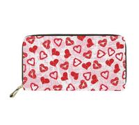 SEANATIVE Senative - Portafoglio da donna in pelle, impermeabile, casual, con clip per contanti, Dolce Cuore Amore, Taglia unica