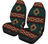 SEANATIVE - Set di 2 coprisedili anteriori per auto, motivo: Aztec Native Pattern Navajo African, proteggi sedili per veicoli, coprisedili universali, adatti alla maggior parte delle auto, berlina