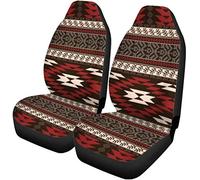 SEANATIVE Set di 2 coprisedili per auto, motivo etnico, motivo etnico azteco, tribale, boho, accessori per auto, universali, adatti per auto, camion, SUV