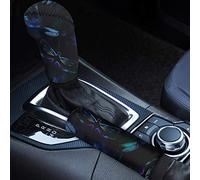 Seanative - Set di accessori universali per auto, motivo libellula, copertura per il cambio con freno a mano, universale, per SUV, camion, furgoni