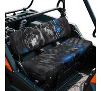 SEANATIVE Wolf - Coprisedili anteriori per UTV con bandiera degli Stati Uniti, 2 pezzi, accessori di ricambio a 4 ruote, antiscivolo, protezione per tutte le stagioni, adatta per Kawasaki Mule 4010